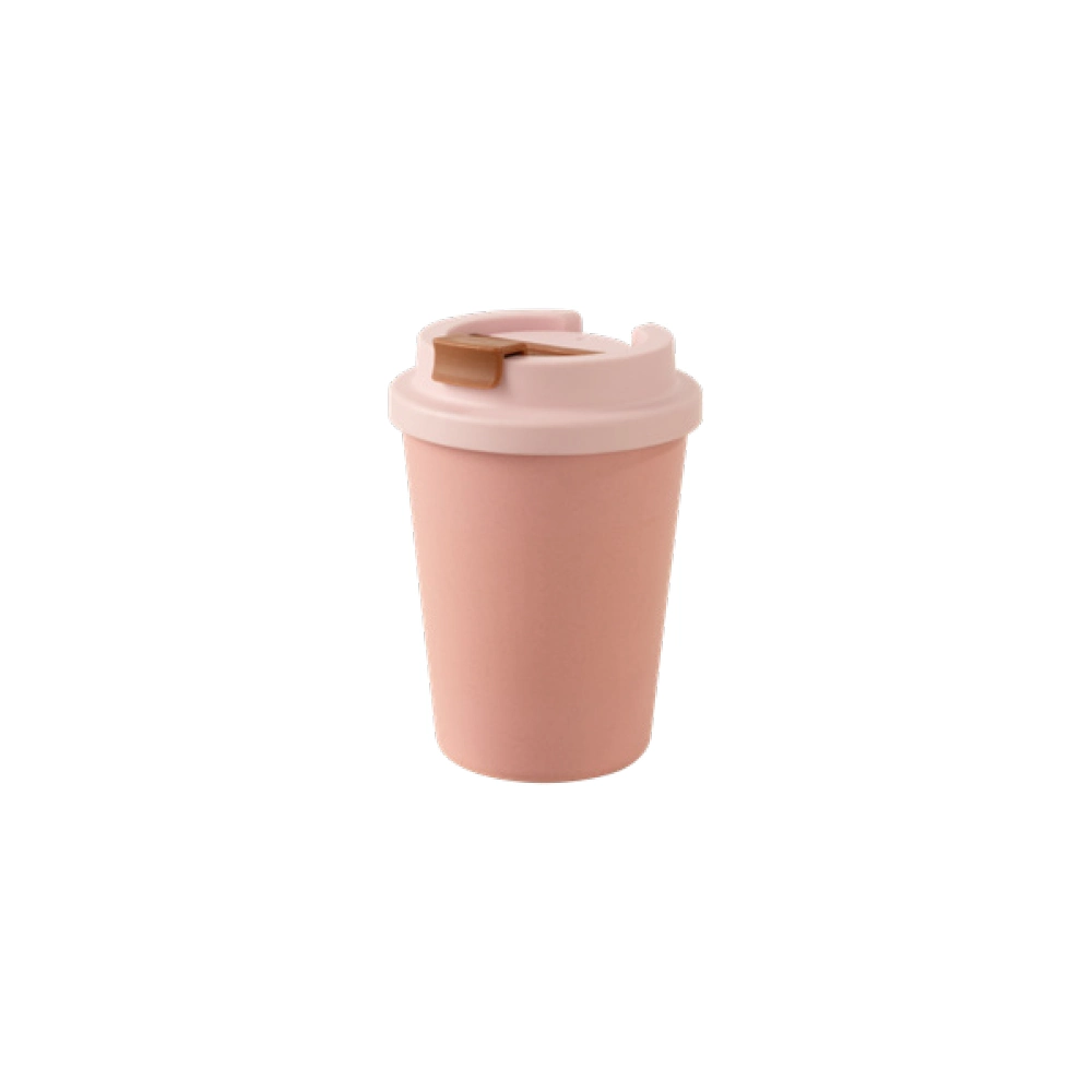 Eco Friendly Nature Material Reusable 350ml 12oz PLA Tea Coffee Mug Travel Mug Take Away Melamine Free Without Design Solid Color for Home and Office