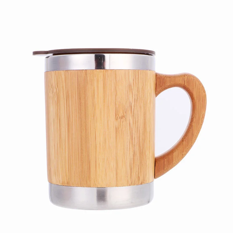 350ml High-Quality Eco Friendly Bamboo Product Sustainable Natural Private Label Bamboo Thermos Mug
