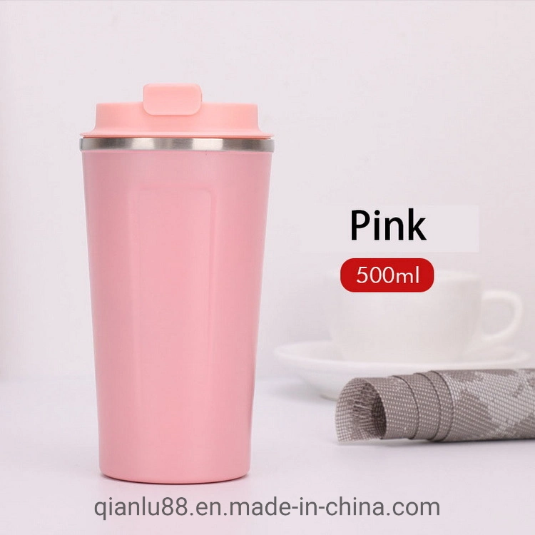 Modern Durable Double Wall 500ml Stainless Steel Cup Double Wall Vacuum Coffee Travel Mug with Lid