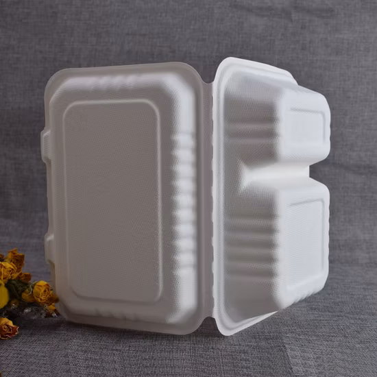 Environmentally Friendly Disposable Plate Sugarcane Bagasse Cutlery Food Container