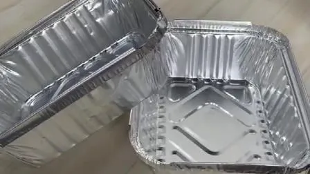 Aluminum Foil Food Container, Disposable Container for Fast Food Packaging 