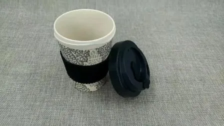 Hot Sell Eco Friendly Bamboo Fiber Coffee Cup Bamboo Mug with Handle 