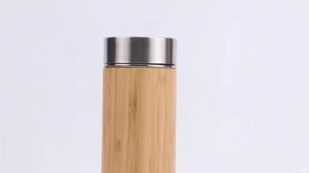 450ml Bamboo Travel Mug Auto Mug with Custom 3D Logo 