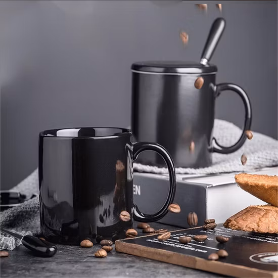 Ceramic Mug Customized Your Logo Dinnerware Light/Matt Mug Pure Glazed Cup Kitchen Utensils Decoration with Customized Color Pattern Logo and Design