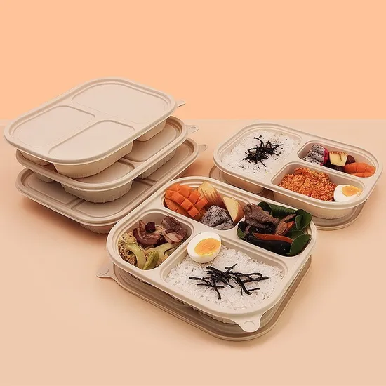Cornstarch Packaging Togo Microwave Safe BPA Free Meal Preps Container 
