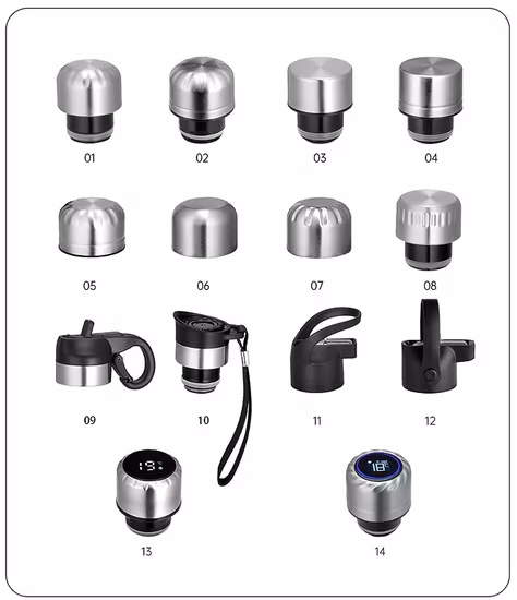 China Factory OEM 500ml Multicolor Customized Water Bottle Food Grade 304 Stainless Steel Tumbler Vacuum Flask with Holiday Special