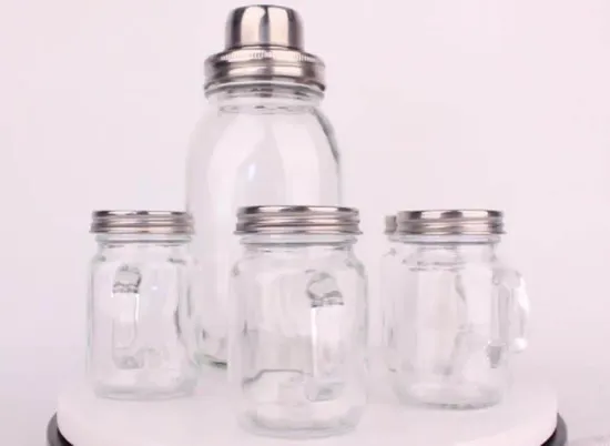 Hot Sale Empty Clear Honey Glass Jar Big Glass Candy Jar 