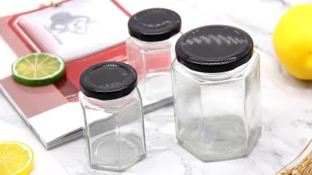 Wholesale 200ml 280ml 380ml 500ml Honey Jam Glass Jars with Metal Lid 