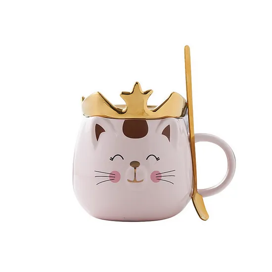 New Creative Cute Cat Ceramic Cup Personality Creative Fashion Coffee Mug Cartoon Animal Mug 